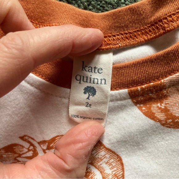 Kate Quinn 2T cotton pumpkin ringer t-shirt - Picture 4 of 4